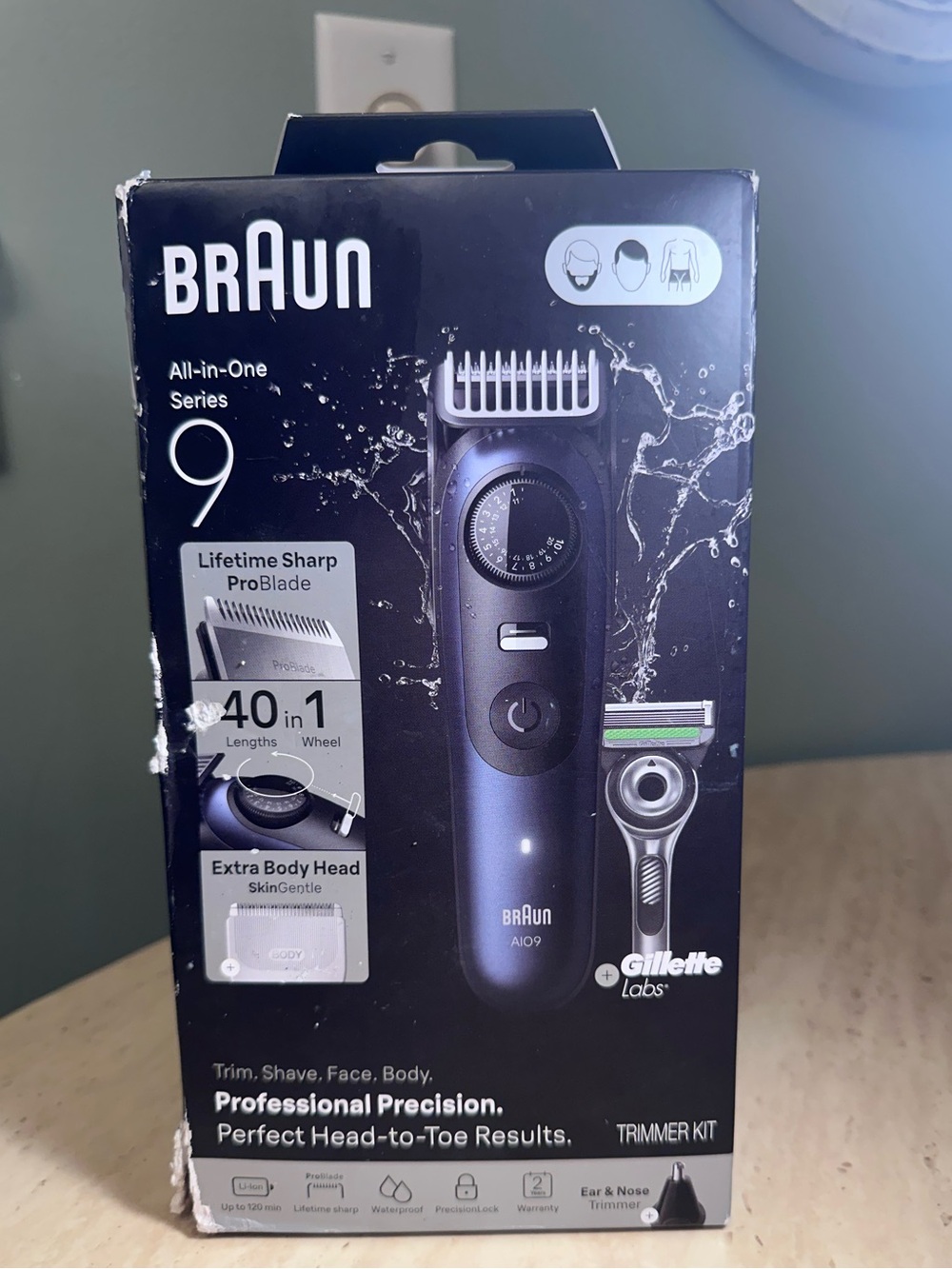 Braun Men All-In-One Series 9 Trimmer Kit for Beard Face Hair SEALED